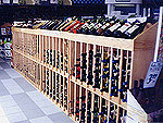 Natural oak wine racks