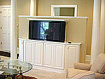 Pop-up TV unit - open