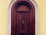 Solid mahogany entrance door - residential